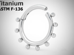 Кольцо-кликер 1.2мм Bead из титана ASTM F-136
