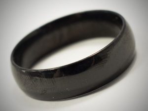 Кольцо гладкое классическое Black