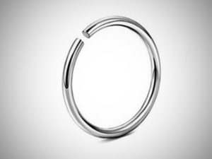 Кольцо 1.0мм разжимное Silver из стали