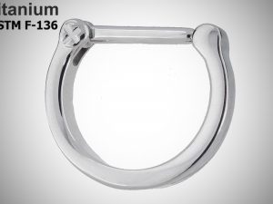 Кольцо-кликер 1.2мм Arc из титана ASTM F-136