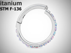 Кольцо-кликер 1.2мм Twilight OP-38 из титана марки ASTM F-136