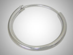 Серьга-кольцо classic из серебра
