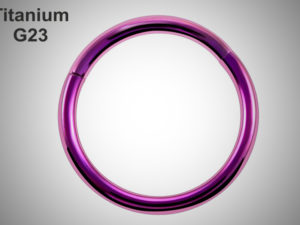 Кольцо 1.2мм Purple из титана