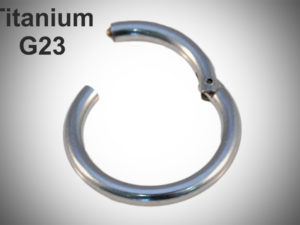 Кольцо-кликер 1.2мм Silver из титана