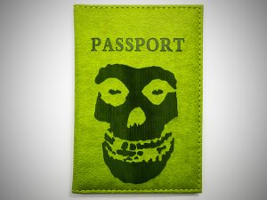 Обложка для паспорта Череп Мisfits