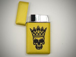 Зажигалка турбо Череп газовая