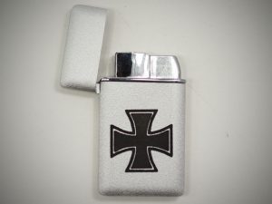 Зажигалка турбо Череп газовая