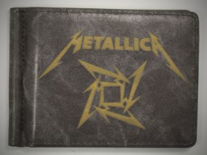 Зажим для денег Metallica серый